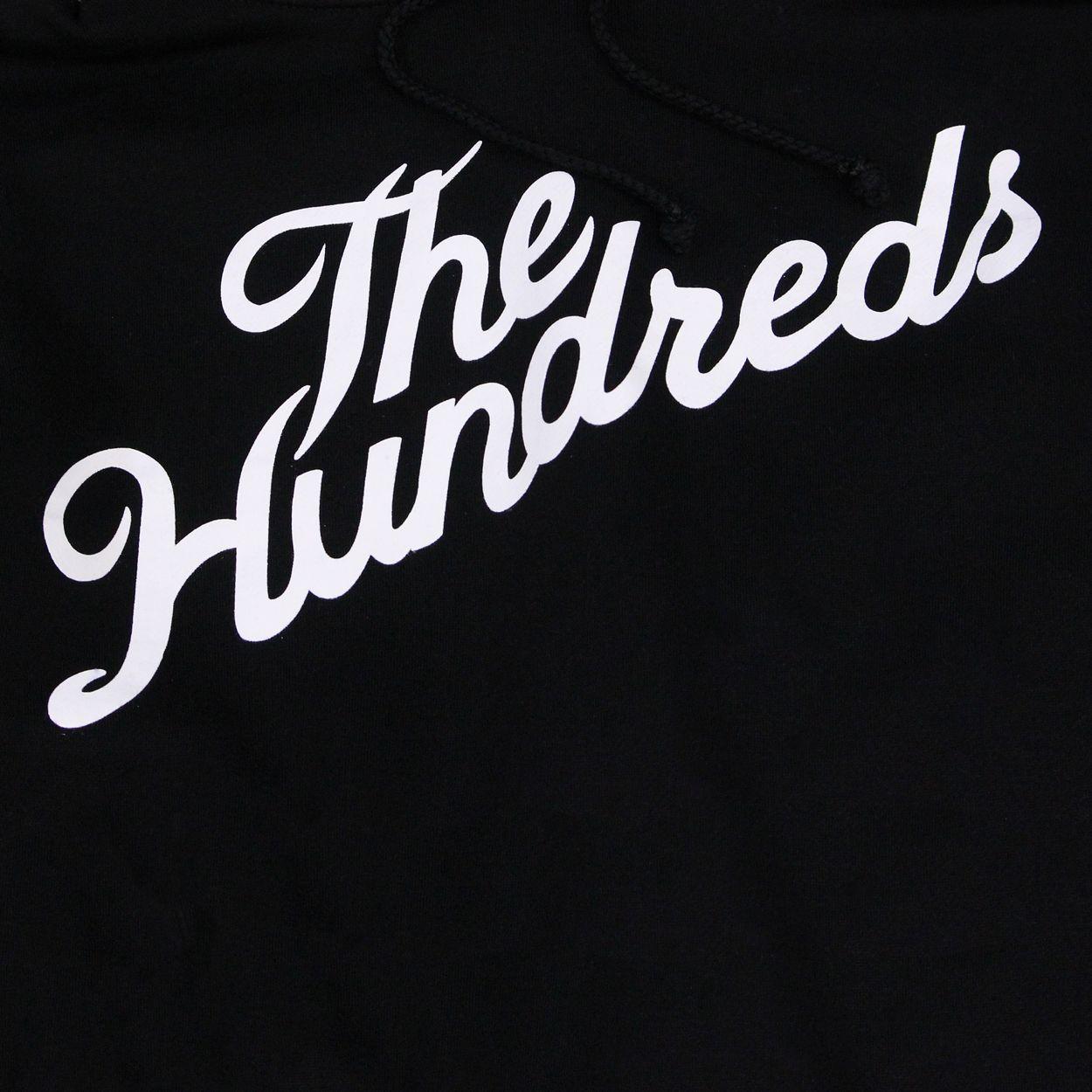 The Hundreds Logo - The Hundreds Mens Forever Slant Logo Hooded Sweater Black White £45.00