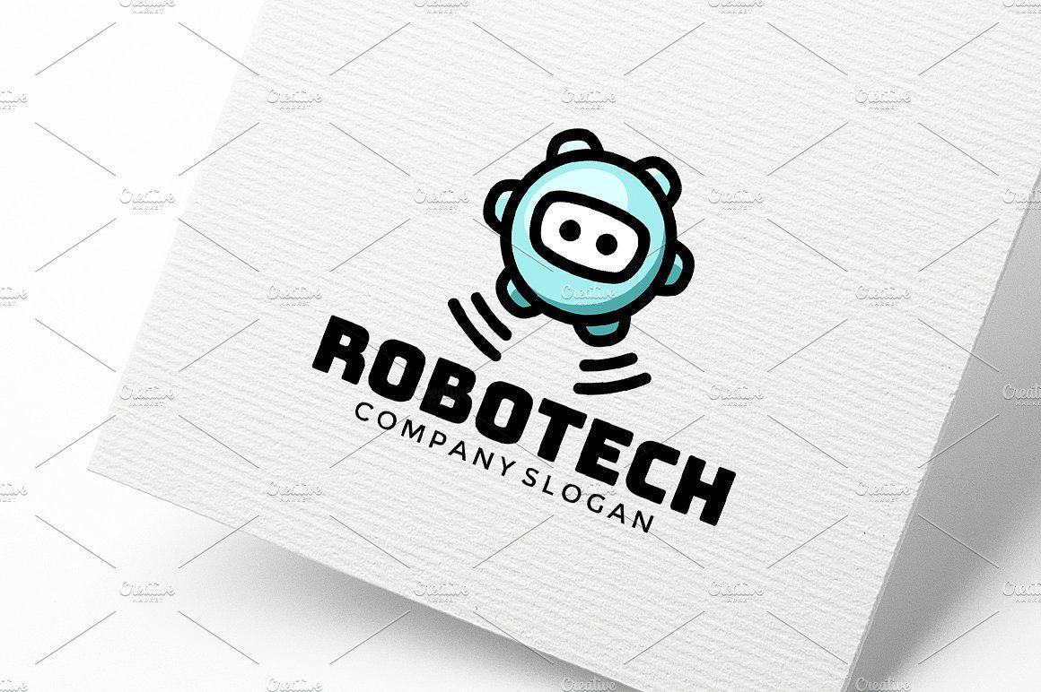 Robot Logo - Robot Logo Design (3) Logo Templates Creative Market
