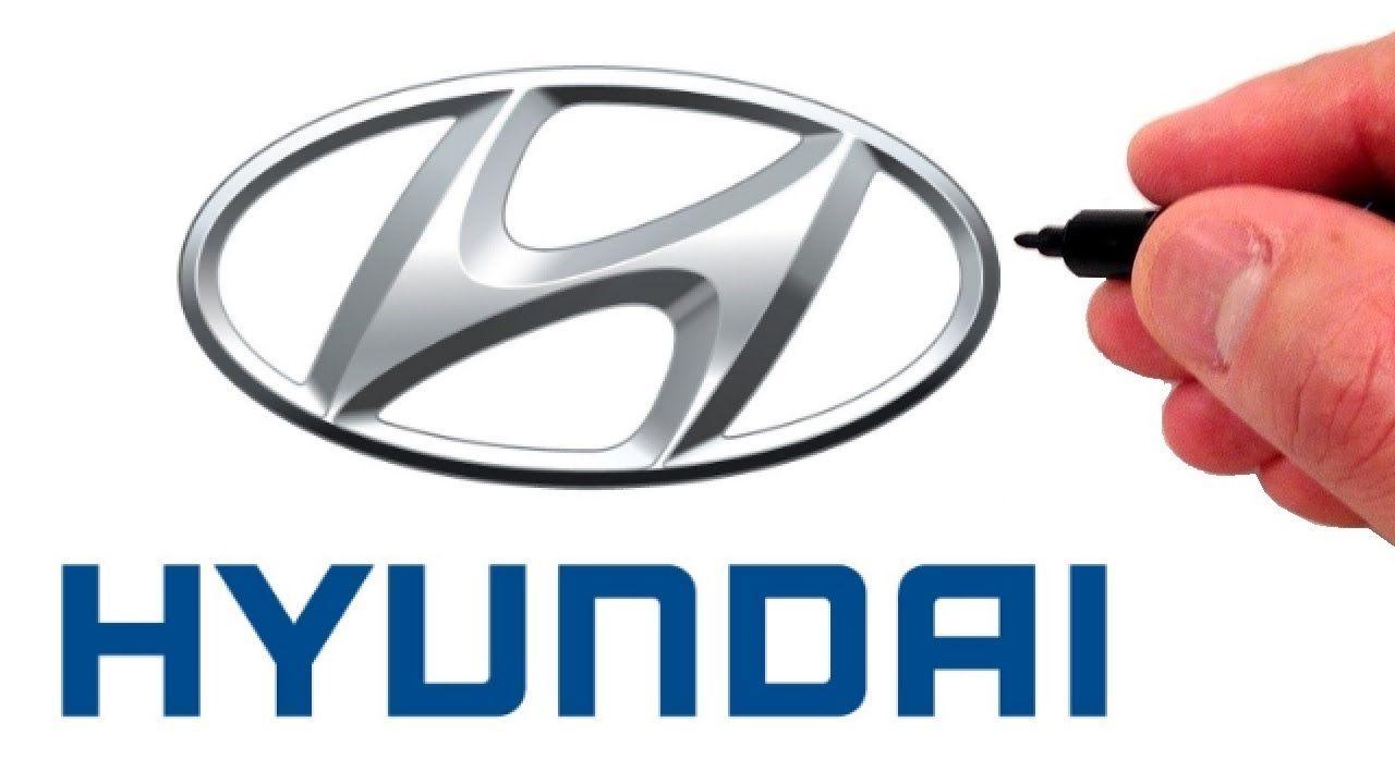 Huyndai Logo - How to Draw the HYUNDAI Logo (Famous Car Logos)