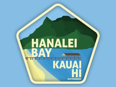 Hanalei Logo - Hanalei Bay by Luke Hoffman | Dribbble | Dribbble