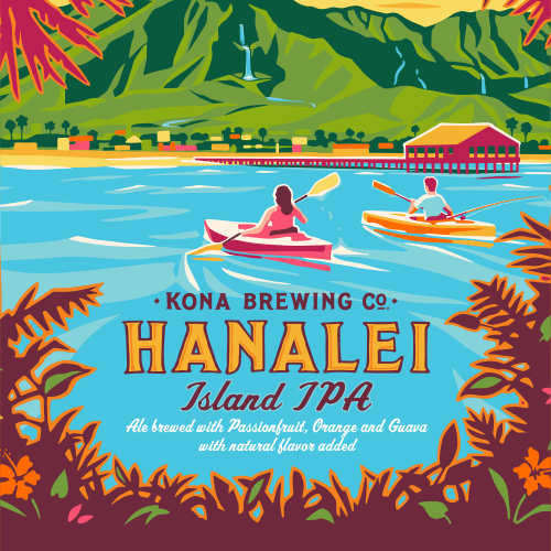 Hanalei Logo - Kona Hanalei IPA | College City Beverage