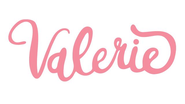 Valerie Logo - A Stream of Creative Designs- Valerie Lettering