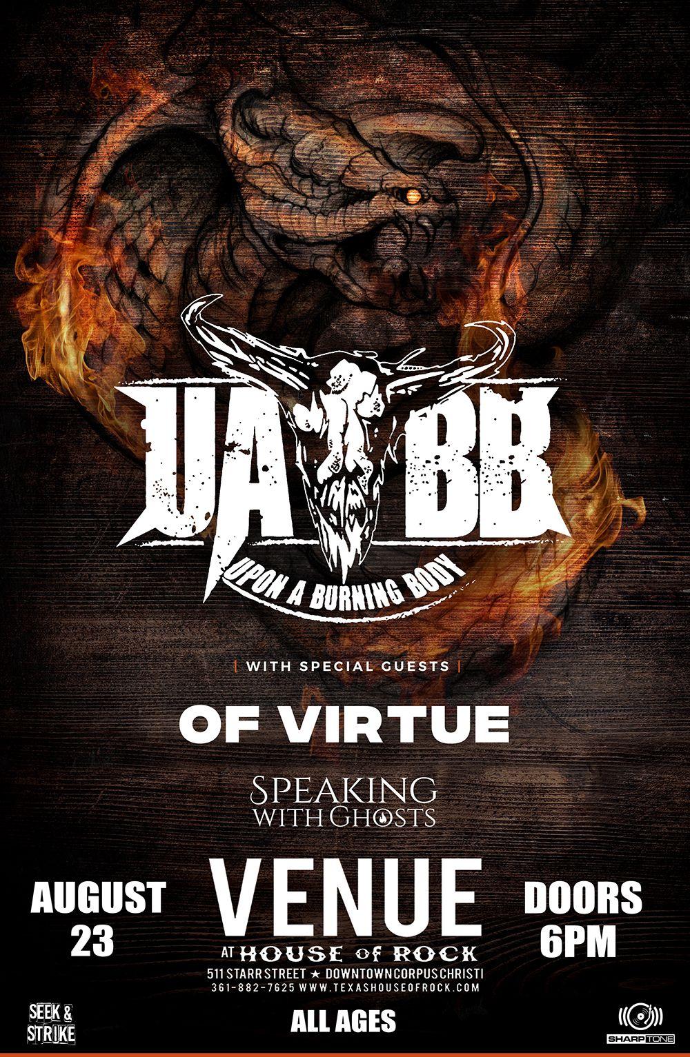 Uabb Logo - Upon a Burning Body - House of Rock