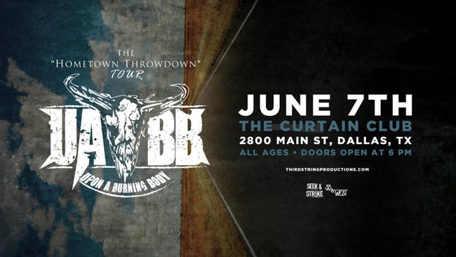 Uabb Logo - Upon A Burning Body – Tickets – Curtain Club – Dallas, TX – June 7th ...