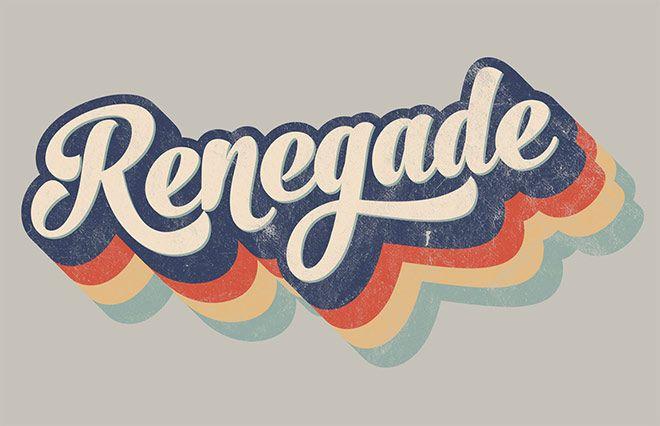 70s Logo - How To Create a Retro 70s Style Striped Logo Type Effect