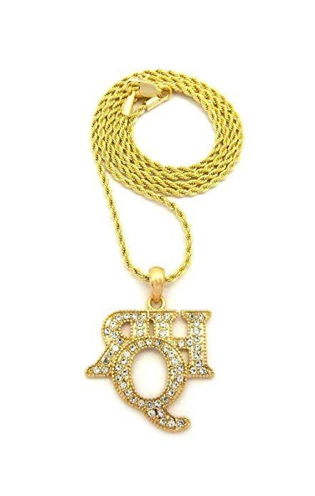 Rhq Logo - Gomangos Fashion Rich Homie Quan RHQ Pendant Charm Box Rope Chain ...