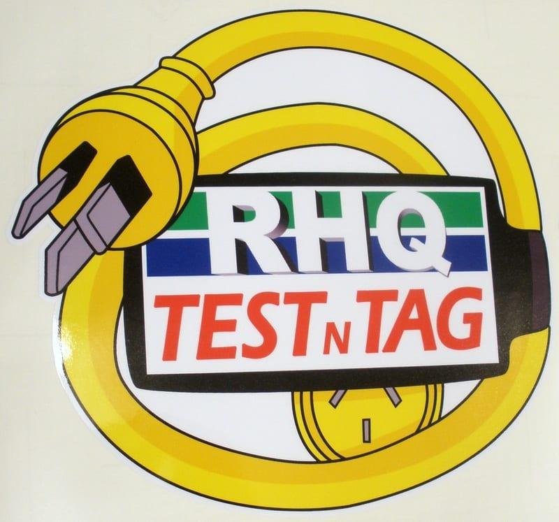 Rhq Logo - rhq-test-n-tag-custom-digitally-printed-sticker - The Art of Stickers