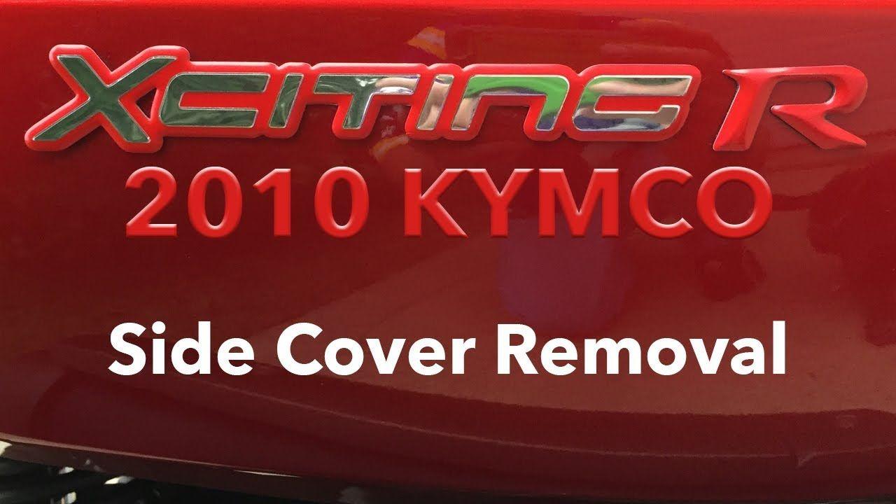 Xciting Logo - 2010 KYMCO Xciting 500Ri - Side Cover Removal