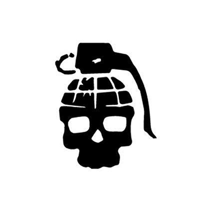 Grenade Logo - BOARDERLAND VIDEO GAME SKULL GRENADE LOGO STICKERS