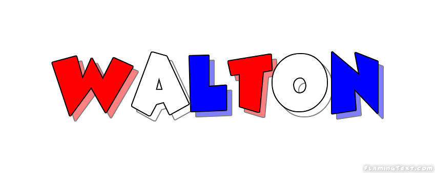 Walton Logo - United Kingdom Logo. Free Logo Design Tool from Flaming Text
