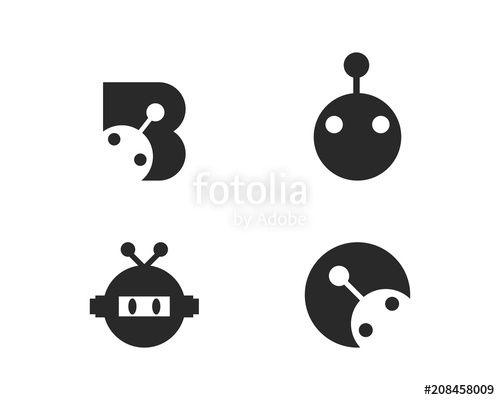 Google Robot Logo - Robot logo vector