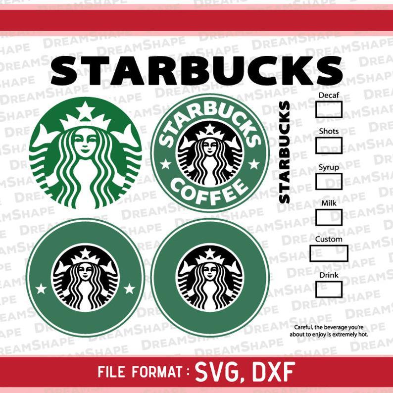 Starbs Logo - Starbucks Logo SVG Files, Starbucks DXF Cutting Files, Starbucks Option  Coffee Emblem Cut Files, Siren Starbucks SVG Files, Instant Download