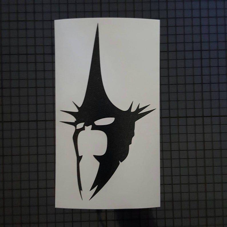 Angmar Logo - Lord of the Rings Decal - Witchking of Angmar Helmet Mask Armor - Side  Silhouette Design - 18 colors & Multiple Sizes