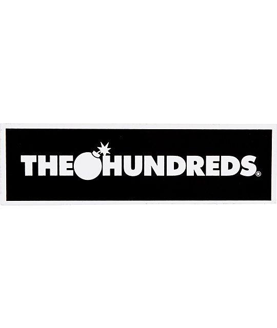 The Hundreds Logo - The Hundreds Bar Logo Black Sticker | Zumiez