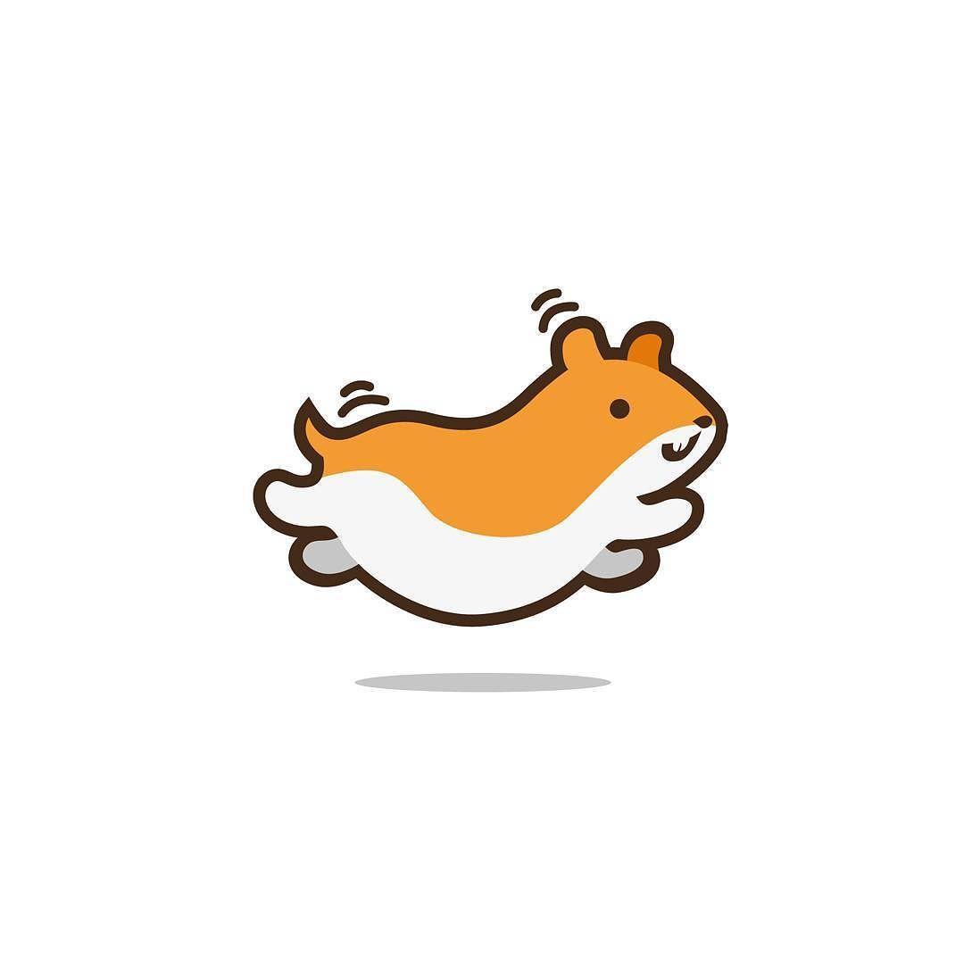 Hamster Logo - Running Hamster. .. #mascot #hamster #logo #logoidea #cute