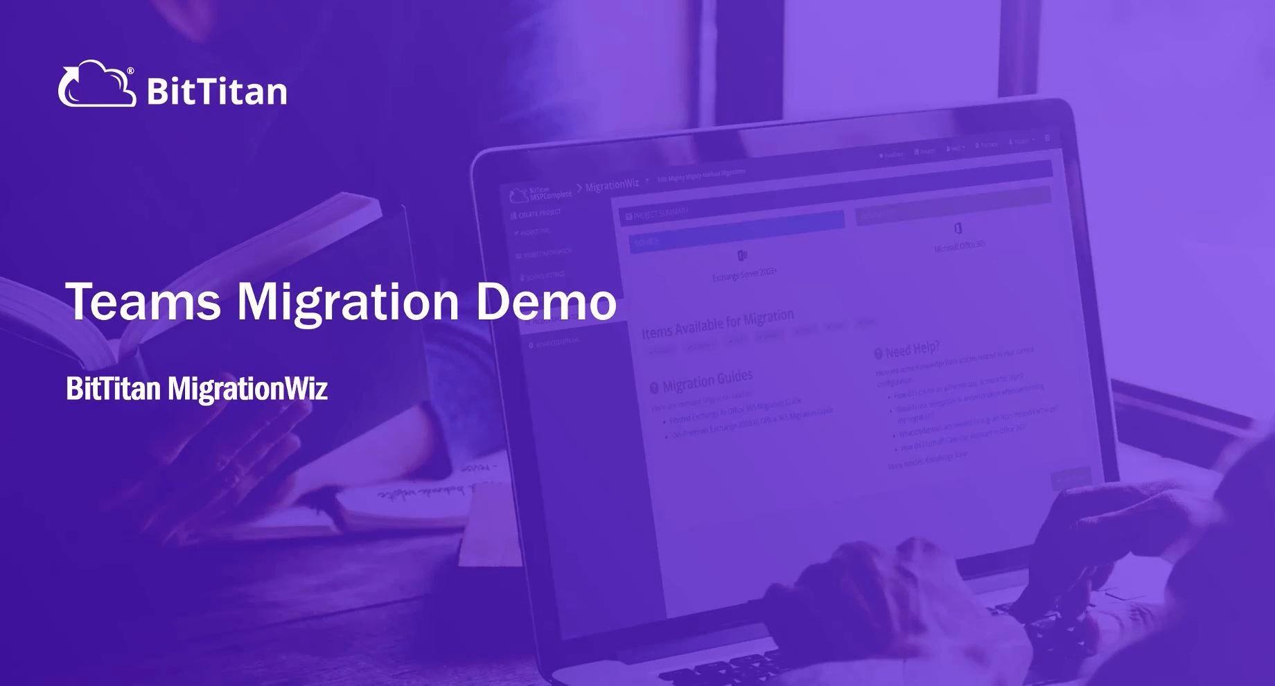BitTitan Logo - MigrationWiz Microsoft Teams Demo Video