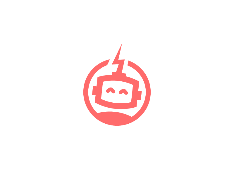 Simple Robot Logo - Robot | Logo & icon | Logo design, Robot logo, Logo inspiration