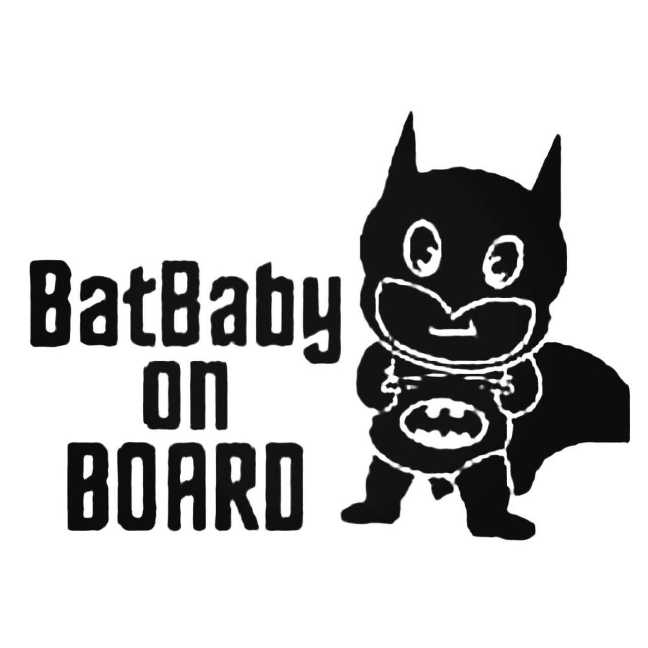 Batbaby Logo - Batbaby On Board With Baby Batman Decal Sticker