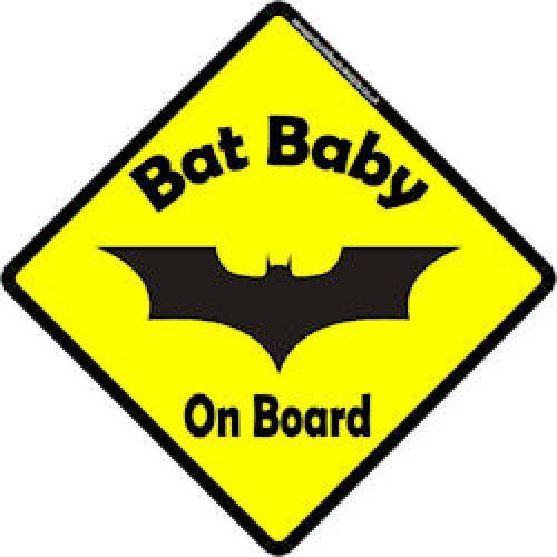 Batbaby Logo - Personalised baby on board signs : Bat Baby On Board