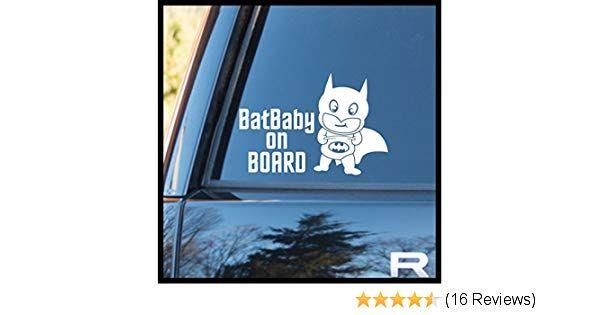 Batbaby Logo - BatBaby on BOARD Baby Batman Vinyl Car/Laptop Decal