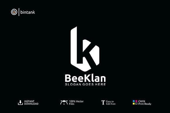 BK Logo - BeeKlan Letter Logo