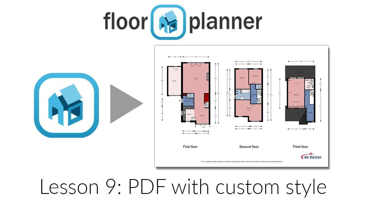 Floorplanner Logo - Floorplanner Advanced 3: PDF in custom style
