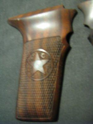 Tokarev Logo - TOKAREV TT33 FINE Black Walnut Checkered Pistol Grips WITHOUT SAFETY,  w/Logo NEW