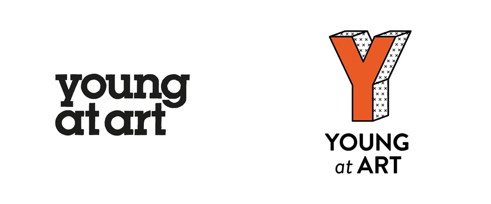 Young Logo - Brand New: New Logo and Identity for Young at Art by Paperjam