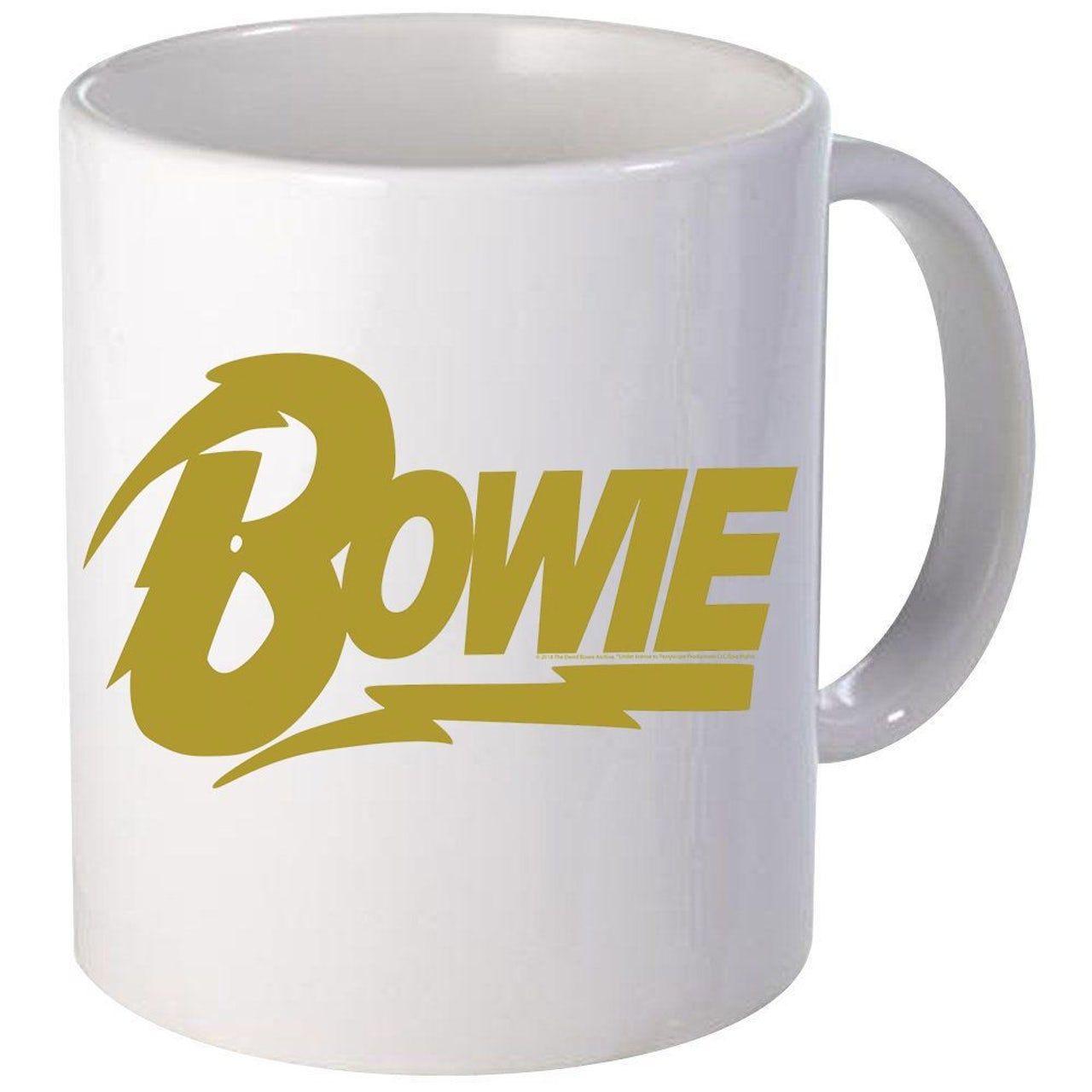 Bowie Logo - David Bowie Gold Logo Mug