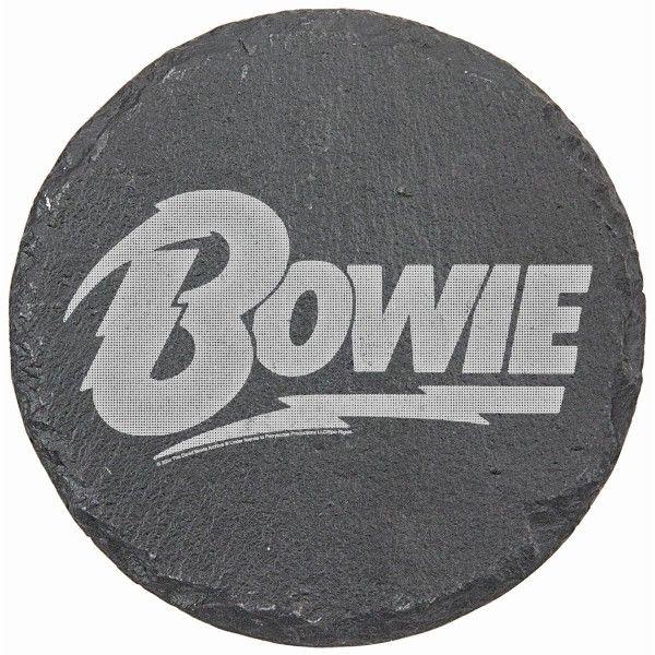 Bowie Logo - Bowie Logo Laser Engraved Round Slate Coaster (set of 4) | Shop the ...