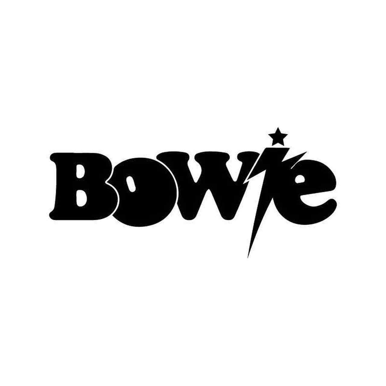 Bowie Logo - David Bowie 2 Vinyl Sticker