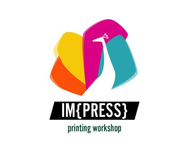 Press Logo - Peacock printing logo press template