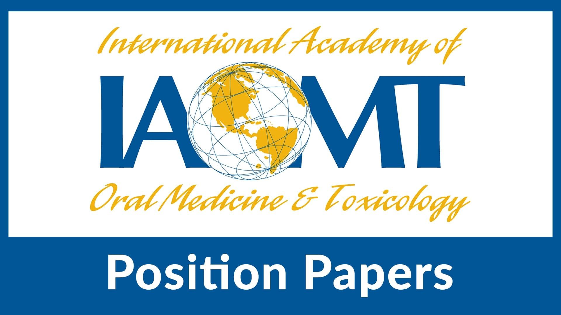 IAOMT Logo - Position Papers - IAOMT