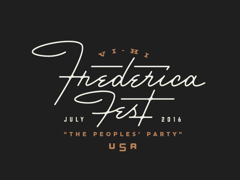 Frederica Logo - Frederica Fest by Wells Collins on Dribbble