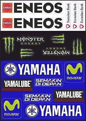 Yamalube Logo - Yamaha Movistar Decal Stickers Motorcycle Graphic Set Logo Vinyl Adhesive  19 Pcs | eBay