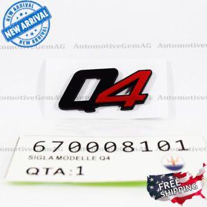 Q4 Logo - Details about OEM Maserati Q4 Emblem Matte Black Logo Trunk Emblem Badge Ghibli Quattroporte