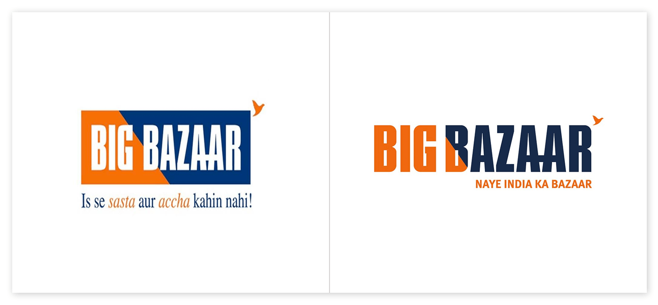Bazaar Logo - Small Change for Big Bazaar. A Brand New Story. Brand Design