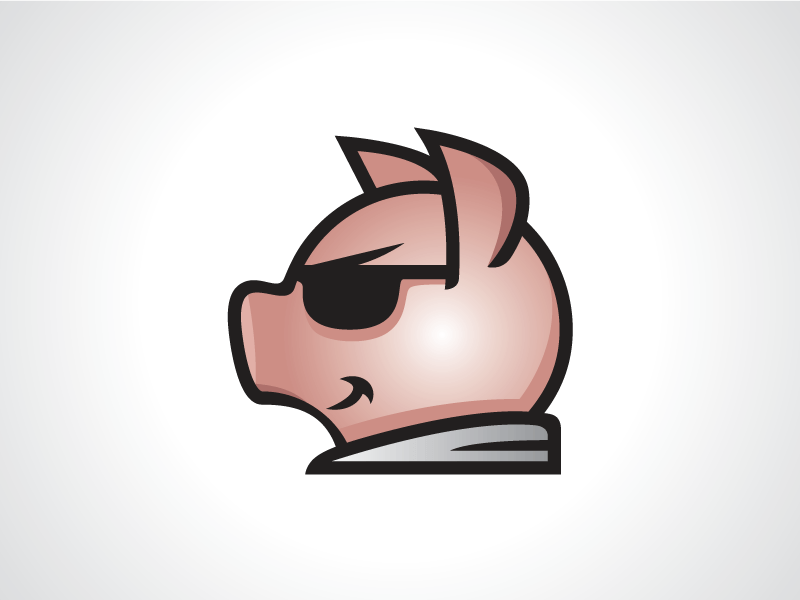 Pork Logo - Pig Boss Logo Template by Heavtryq on Dribbble