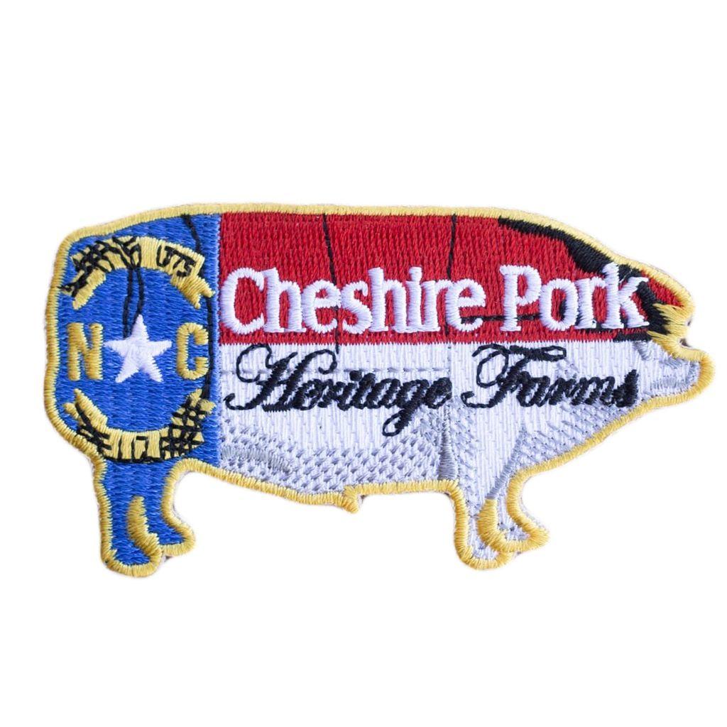 Pork Logo - NC Pig Flag Cheshire Pork Logo Patch