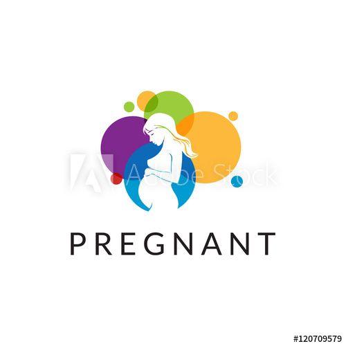 Pregnant Logo - Pregnant logo. this stock vector and explore similar vectors