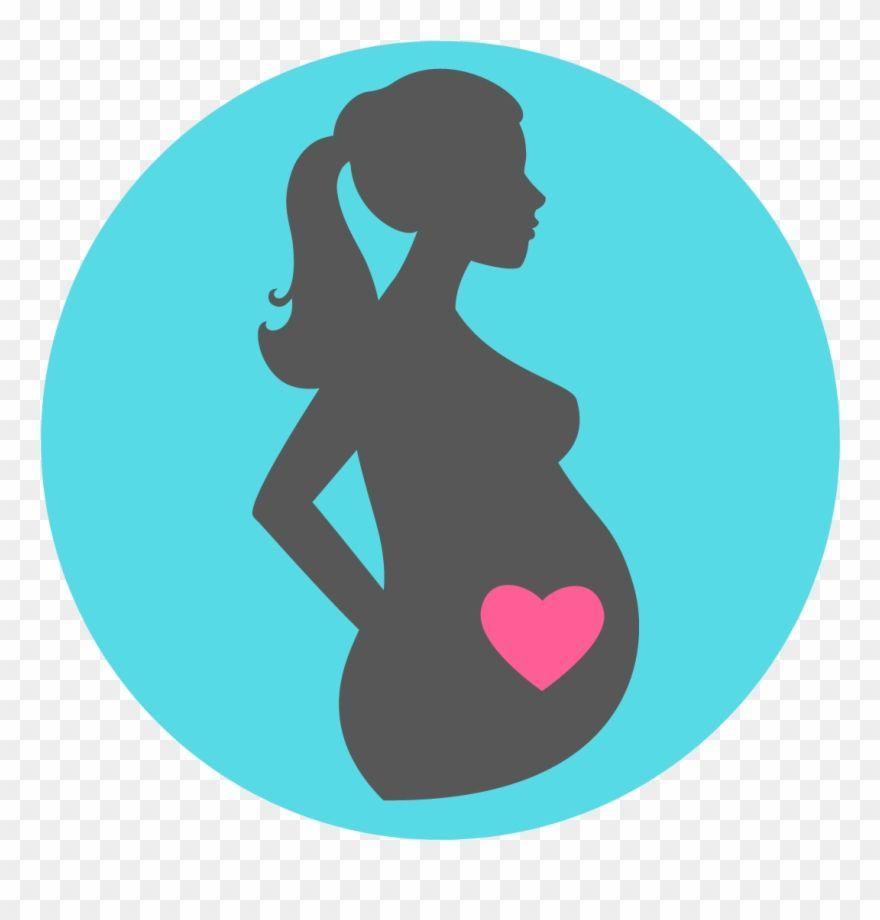 Pregnant Logo - Pregnancy Chat Logo Woman Silhouette Clipart