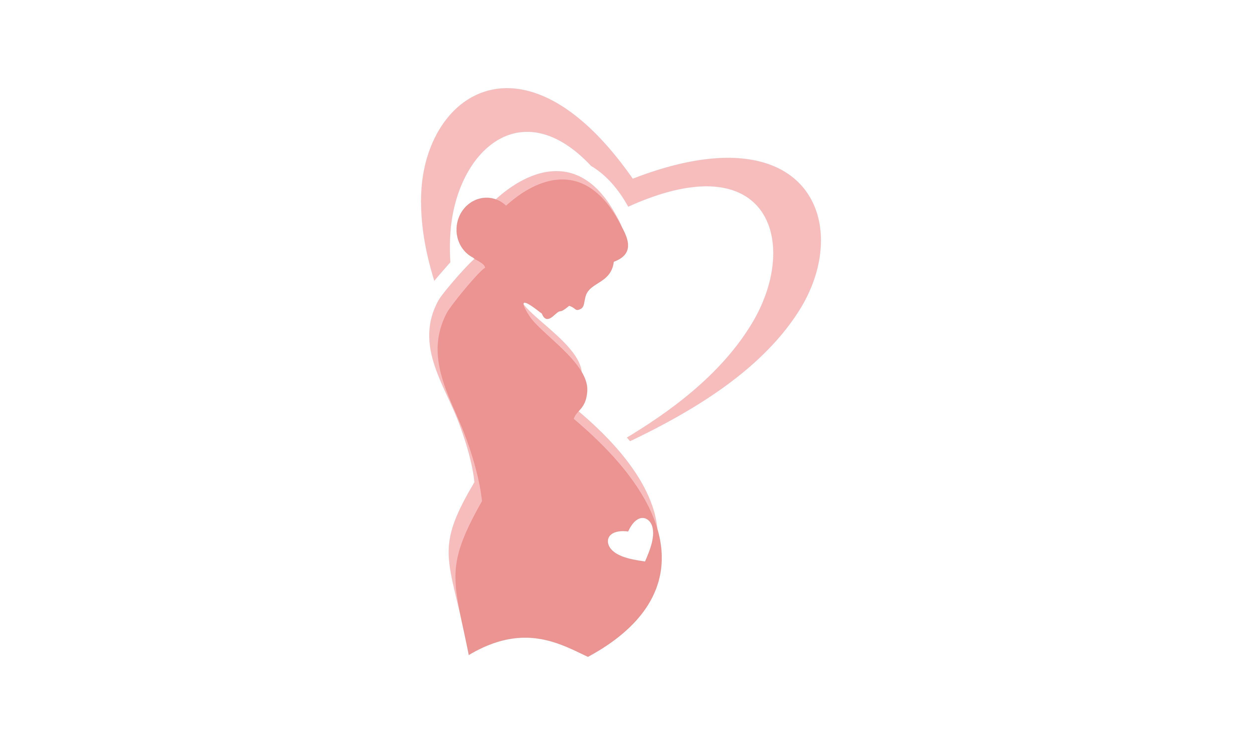 Pregnant Logo - Pregnant, mom and baby logo