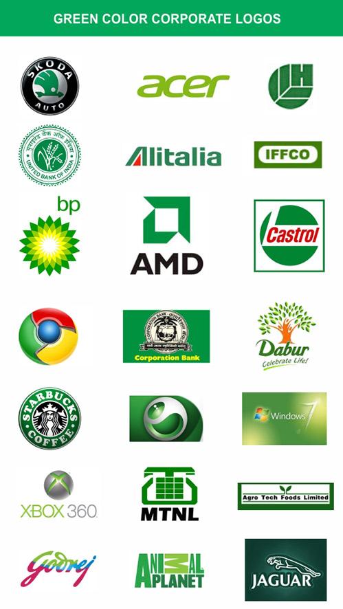 Green Food Colored Logo - Corporate Logos Green Colors | Vaastuyogam