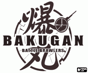 Bakugan Logo - Bakugan Logo coloring page printable game