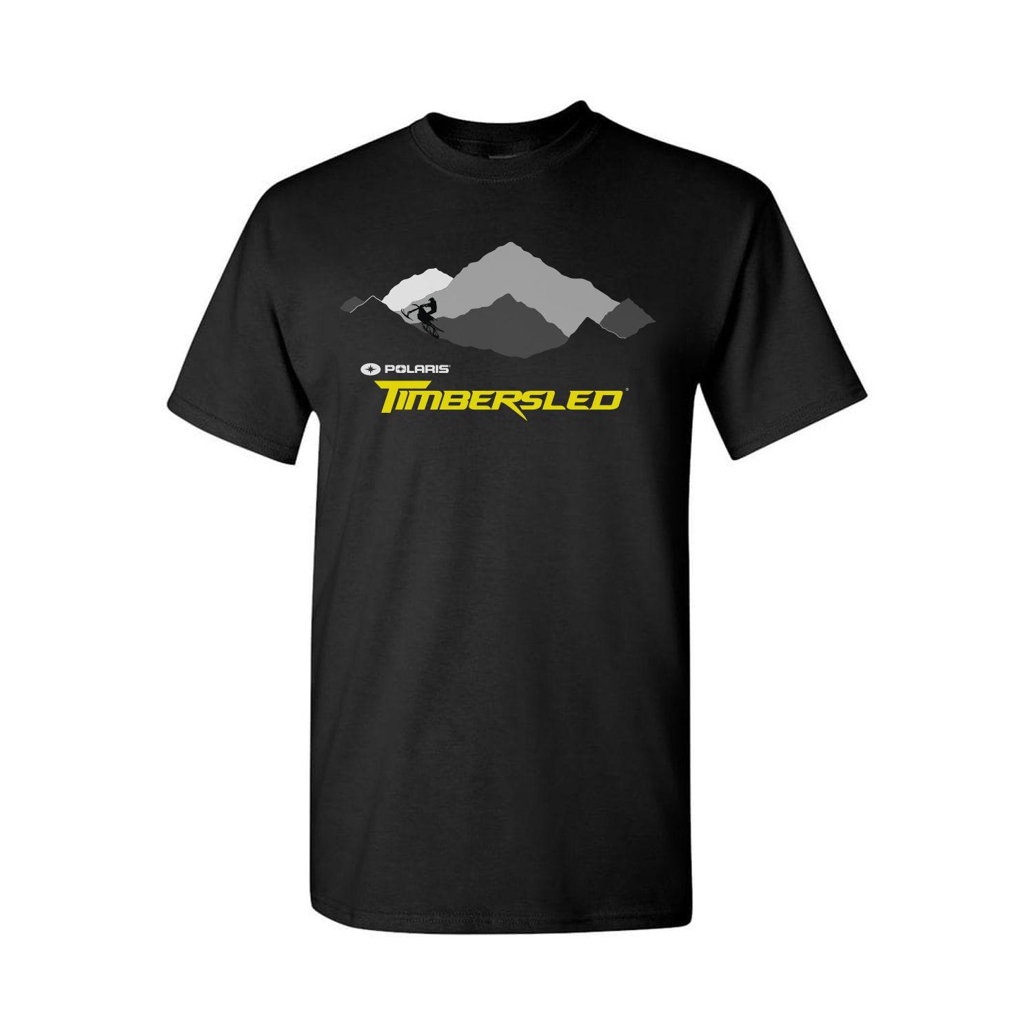 Timbersled Logo - Men's Mountain Graphic T-Shirt with Timbersled® Logo, Black