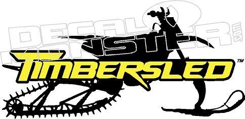 Timbersled Logo - Timbersled Snowmobile Sled Decal Sticker