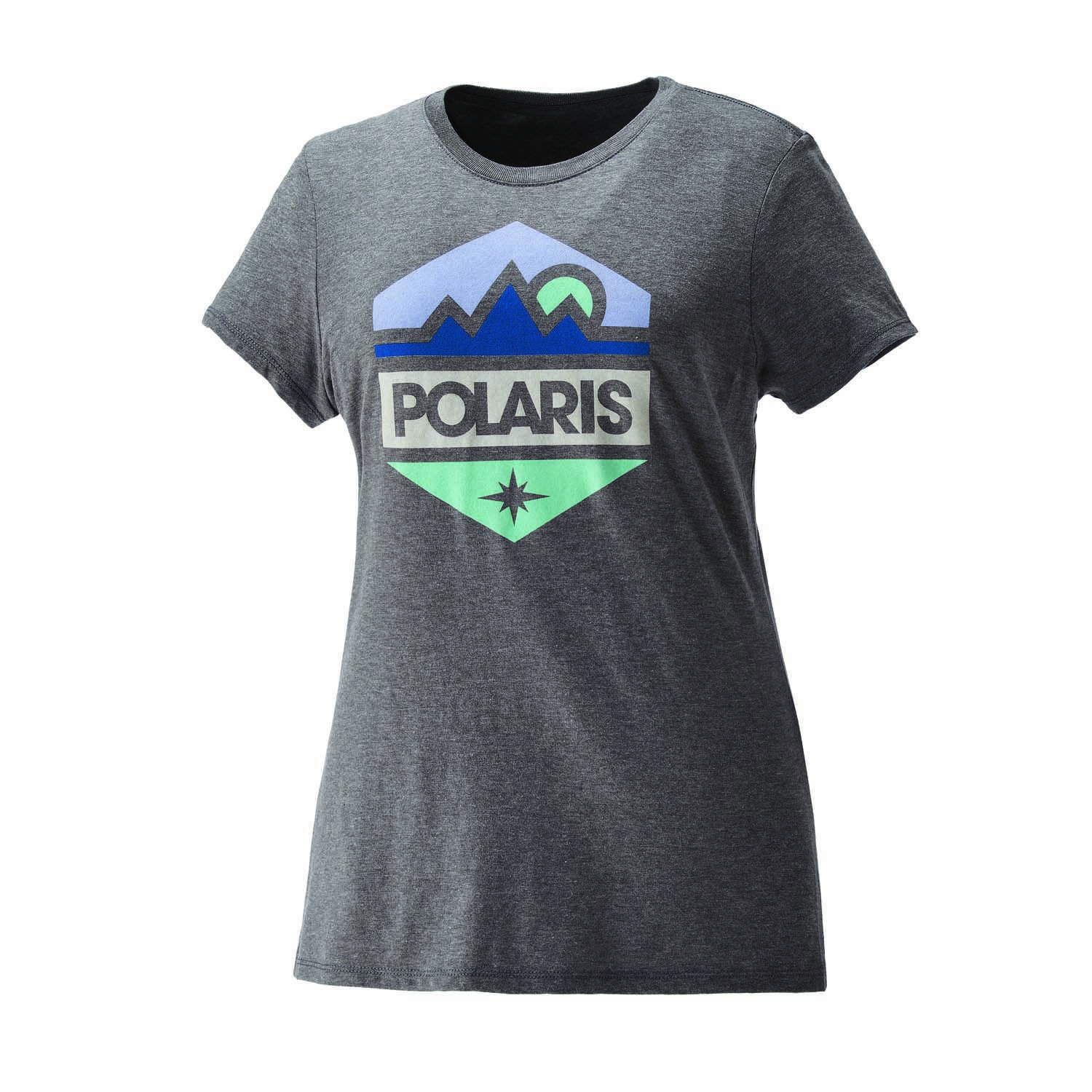 Timbersled Logo - Women's Hex Tee - Gray Frost