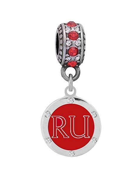 Radford Logo - Final Touch Gifts Radford University Crystal Logo Charm Fits European Style  Large Hole Bead Bracelets