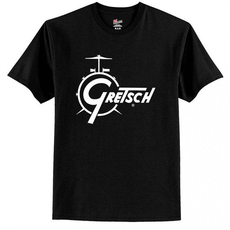 Gretsch Logo - Gretsch Logo T-Shirt - Black Classic Drums - Large