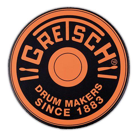 Gretsch Logo - Gretsch Drums 12 Orange Round Badge Logo Practise Pad